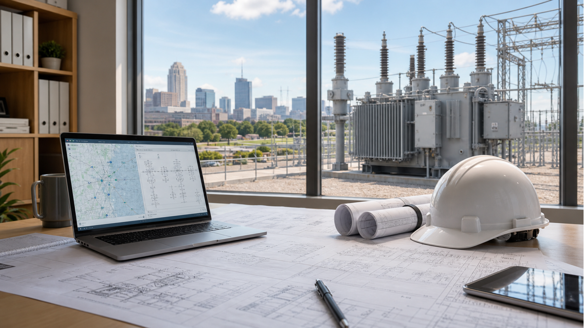 Electrical engineering plans and substation support