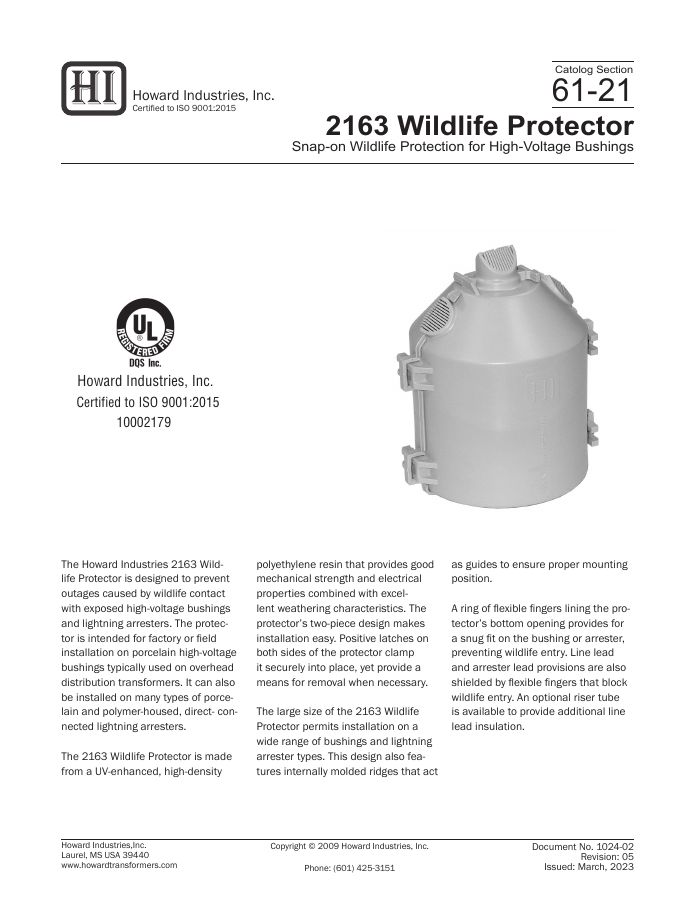 Howard 2163 Wildlife Protector